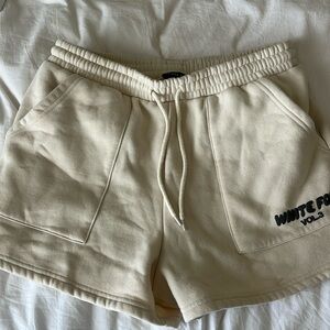 White fox shorts